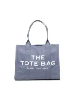 Marc Jacobs The Tote Bag In Cotton In Blue