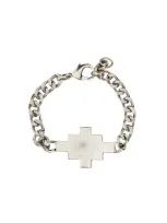 Marcelo Burlon County Of Milan Cross Bracelet In Silver