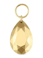 Maria Tash Faceted Pear Single Charm In Gold