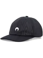 Marine Serre Regenerated Moire Baseball Cap In Bk99 Black