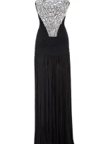 Marmar Halim Sequined Embellished Dropped Waist Gown In Multi