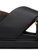 Marni Women's Fussbett Leather Sandals In Black