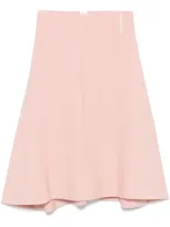 Marni Cady Midi Skirt In Pink