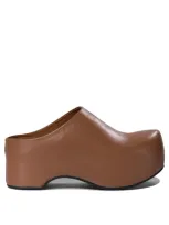 Marni Chunky Clog Sabot Loafers & Slippers In Brown