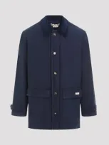 Marni Overdyed Parka In Blue