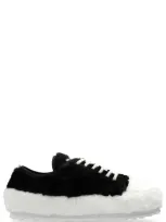 Marni Women's Fluffy Sneakers In Zo637 Black/white