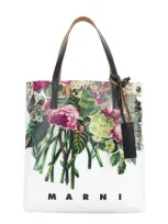 Marni Floral-print Tote Bag In Multi