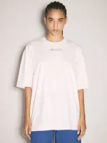 Marni Logo Print T-shirt In Pink