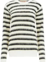 Marni Striped Crewneck Pullover In Multicolor