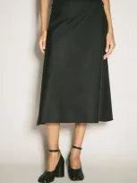 Marni Twill Midi Skirt In Black