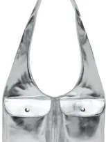 Maryam Nassir Zadeh Silver Julian Bag In Titane