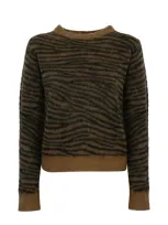 Max Mara Abadan Mohair Sweater In Dis Tigre