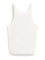 Max Mara Alfeo Halter Top In Vanis Wool In Bianco Avorio