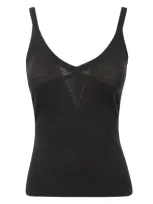 Max Mara Gallura Ribbed Top In Black