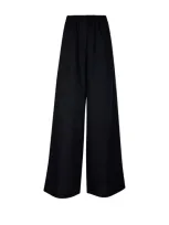 Max Mara High Waist Wide Leg Pants In Black