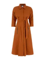 Max Mara Sibari Dress In Orange