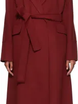 Max Mara Red Malika Coat In 085 Red