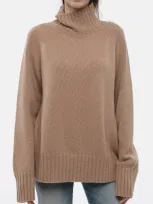 Max Mara S Turtleneck Mantova Cashmere Blend Sweater In Neutral