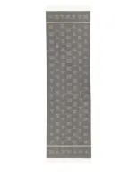 Max Mara Scarf With Logo In Grey