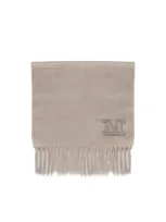 Max Mara Stole In Pure Sable Cashmere In Camel