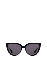 Max Mara Sunglasses In Shiny Black