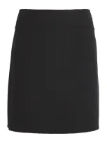 Max Mara Wool Mini Skirt In Black