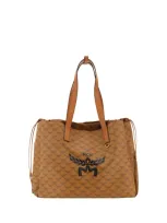 Mcm Himmel Tote Shoulder Bag In Brown