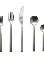 Mepra Modiva Ice 5-piece Flatware Set In Silver