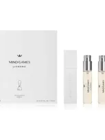 Mind Games Lionara Extrait De Parfum Travel Trio Gift Set In White