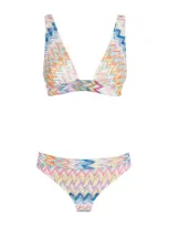 Missoni Embellished Zigzag Bikini In Multi