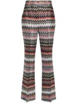 Missoni Zigzag Tailored Trousers In Grey