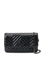 Missoni Leather Shoulder Bag In Black