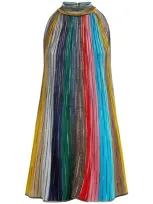 Missoni Women's Striped Sleeveless Mini Dress | Size Medium | Ds24wg0pbk038msm9ew In Multicolor