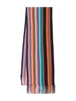 Missoni Zigzag Scarf In Blau