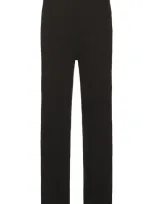 Mister Green Crochet Tracksuit Pant In Black