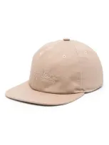 Mm6 Maison Margiela Signature-numbers Embroidered Cap In Beige