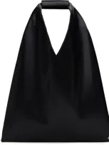 Mm6 Maison Margiela Kids Black Triangle Small Tote In T8013