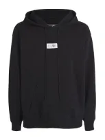 Mm6 Maison Margiela Numeric Tab Hoodie In Black