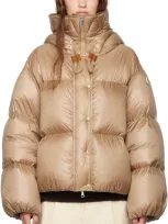 Moncler Borey Puffer Jacket In Ivory