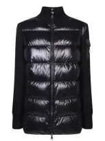 Moncler Black Down Cardigan