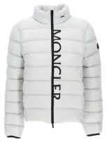 Moncler Women's Mini Quilted Down Jacket With Detachable Hood In White