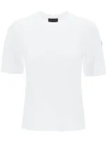 Moncler Embossed Logo T-shirt In White