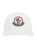 Moncler Gabardine Baseball Cap In White