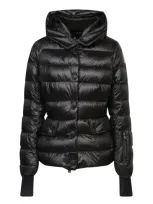 Moncler Armoniques Short Down Jacket In Black