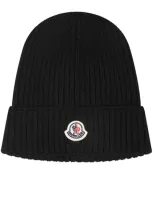 Moncler Grenoble Tricot Beanie Accessories In Black