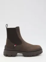 Moncler Boots In Brown