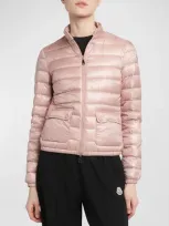 Moncler Lans Quilted Shell Down Jacket In Pink