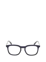 Moncler Square Frame Glasses In Black