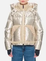 Moncler Trevelin Down Filled Bomber In Neutrals