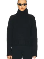 Moncler Turtleneck Sweater In Black